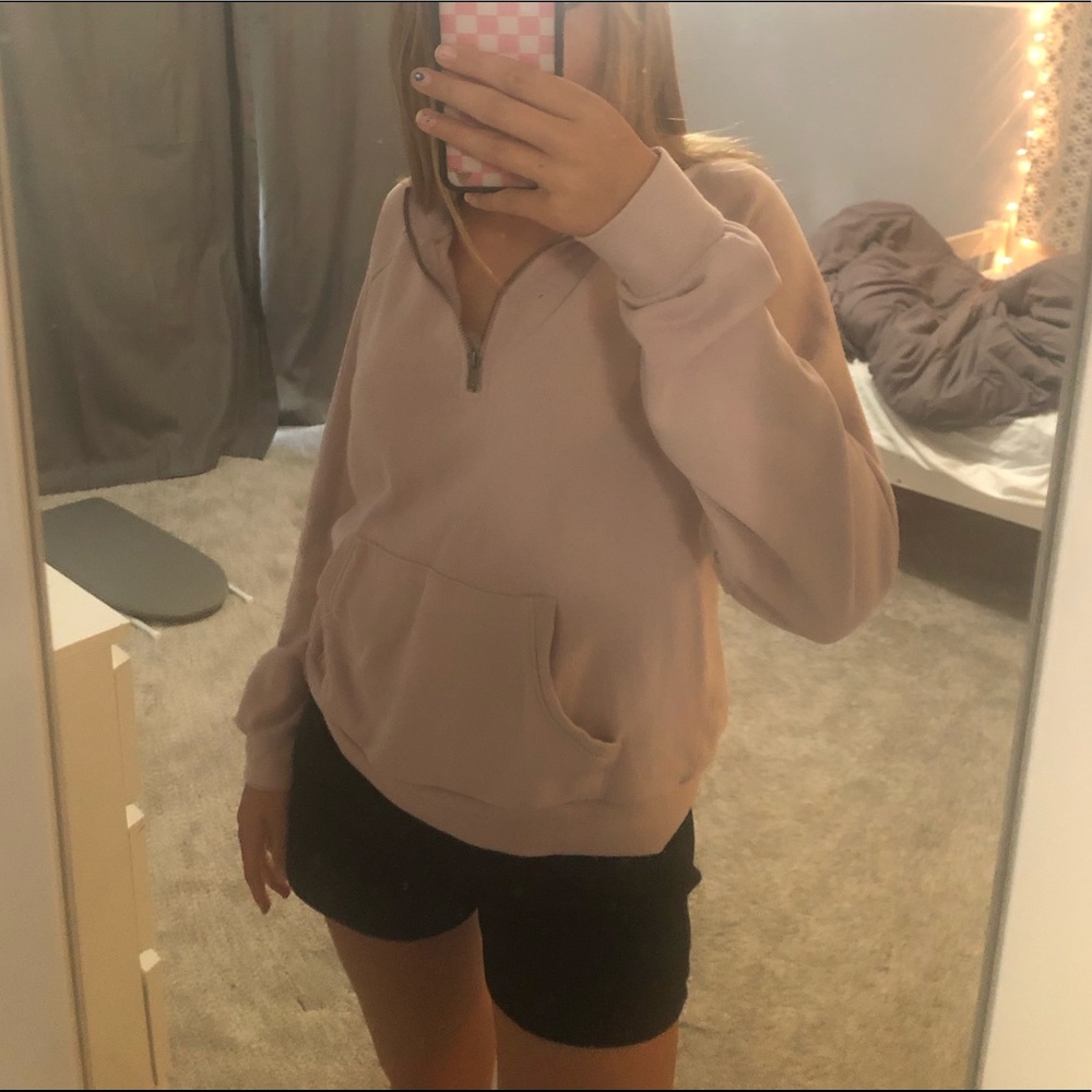 purple pacsun quarter zip